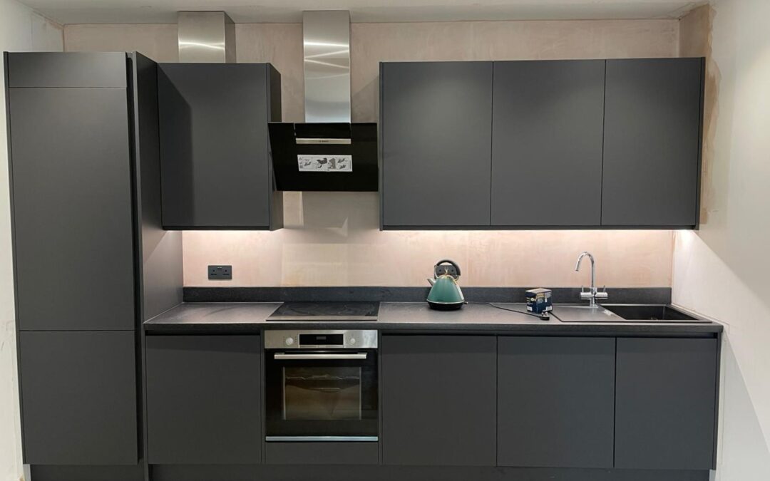 Zola Matte Blacked Out Kitchen
