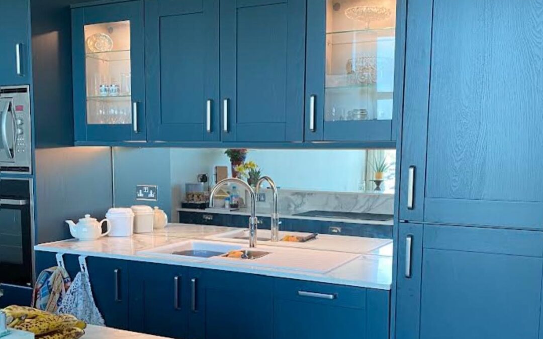 Marine Blue Shaker Kitchen